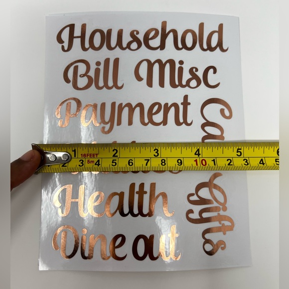 Cash Envelope Stickers Budget Book Labels Daily Planner Binder Monthly Financial - Picture 11 of 13